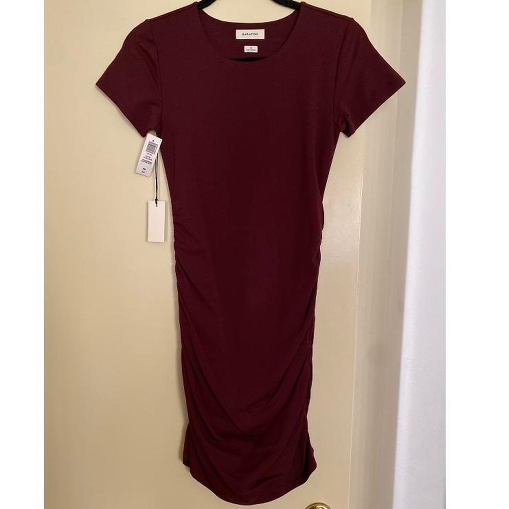 Aritzia Babaton countour rouched dress